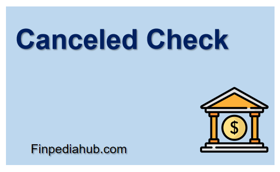 Canceled Check