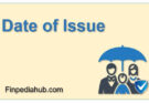 What Is Date of Issue