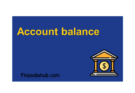 What Is Account Balance