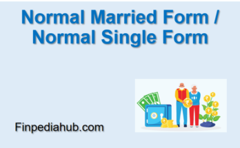 Normal Married Form / Normal Single Form