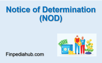 Notice of Determination (NOD)