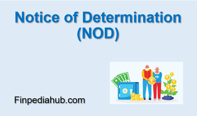 Notice of Determination (NOD)