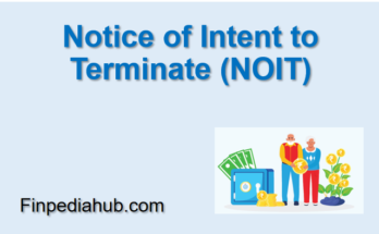 Notice of Intent to Terminate (NOIT)