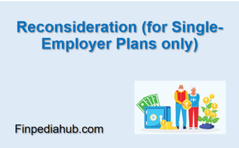Reconsideration (for Single-Employer Plans only)